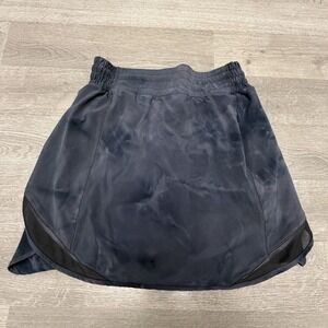 Lululemon Hotty Hot High-Rise Skirt Size 4 Diamond Dye Grey LW8AF3T‎
